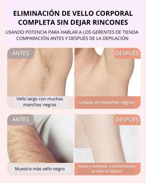 Depiladora portátil con doble cabezal